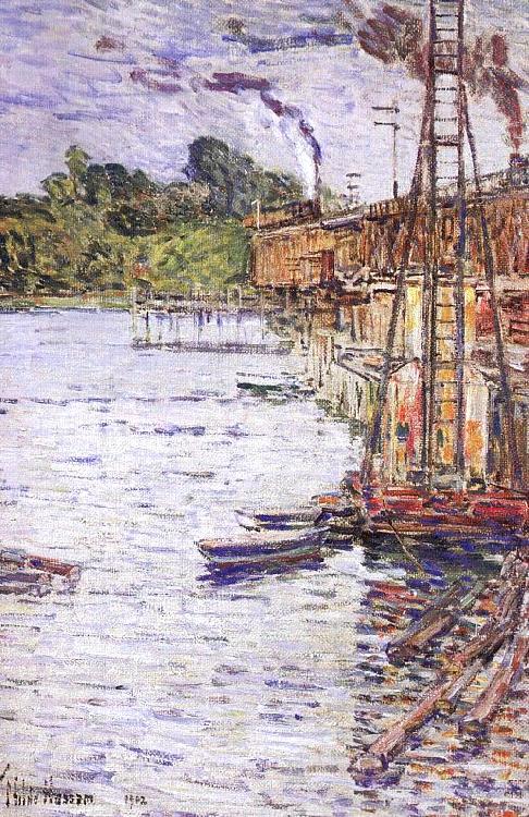 Childe Hassam The Mill Pond at Cos Cob France oil painting art